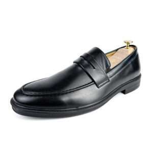 Black leather shoes for men M388-3